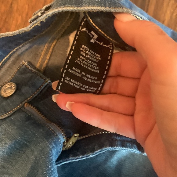 Seven for all mankind cut off Jean shorts size 24 - Picture 2 of 3